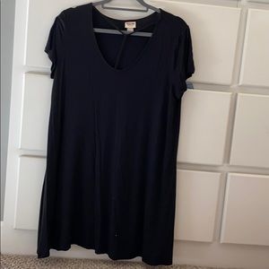 Black T-shirt dress